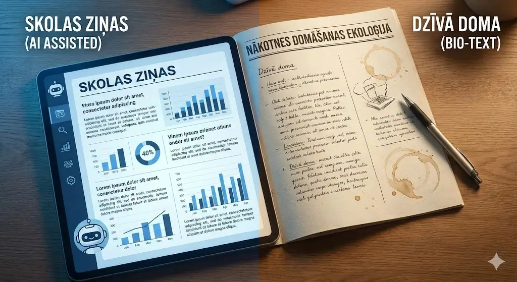Skolas avīze kā "Bio-teksta" rezervāts: Kāpēc "grūta" rakstīšana ir nākotnes luksuss? 1 Skolas avīze