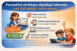 Formatīvā vērtēšana digitālajā laikmetā: kad dati palīdz, nevis nomāc 7 Formatīvā vērtēšana Mi laikmetā