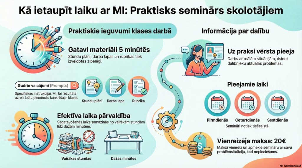 Tiešsaistes seminārs skolotājiem: MI jēgpilni risinājumi 3 skolotājiem
